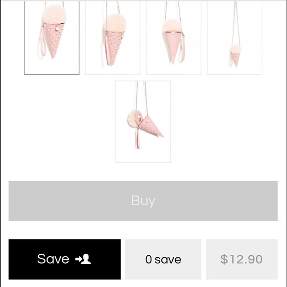 ice cream pearl pompom purse - Picture 2 of 2